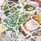Wrapables Holiday Scrapbooking Washi Stickers, DIY Crafts for Stationery, Diary, Card Making (60 pcs)